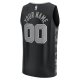 Youth San Antonio Spurs  Fanatics Black Fast Break Replica Custom Jersey - Statement Edition