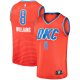 Men's Oklahoma City Thunder Jalen Williams Fanatics Orange Fast Break Replica Player Jersey - Statement Edition