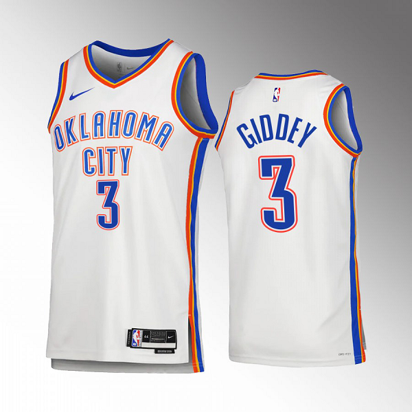 Oklahoma City Thunder Josh Giddey #3 White 2022-23 City Edition Jersey