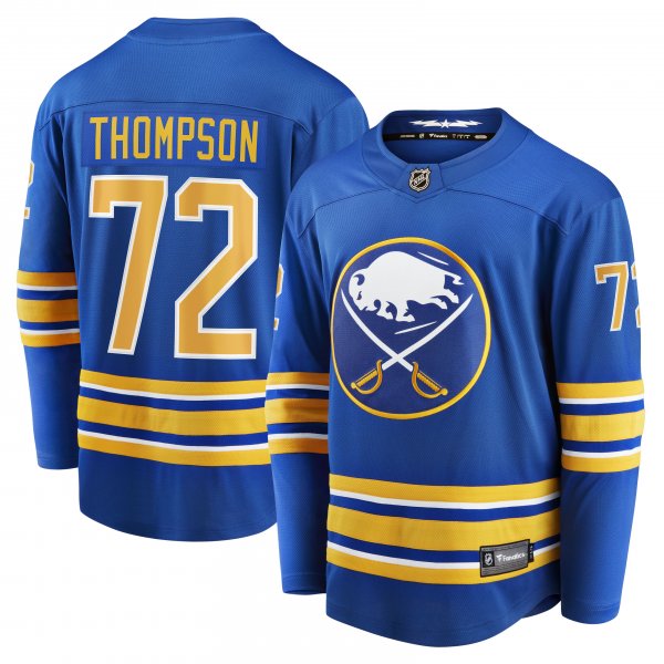 Men's Buffalo Sabres Tage Thompson Fanatics Royal Home Breakaway Player Jersey