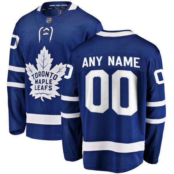 Men's Toronto Maple Leafs Fanatics Blue Home Breakaway Custom Jersey