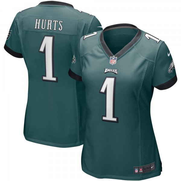 Women's Philadelphia Eagles Jalen Hurts Nike Midnight Green Team Game Jersey