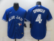 Men's Toronto Blue Jays #4 George Springer Blue Stitched MLB Cool Base Nike Jersey