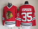 Men's Chicago Blackhawks #35 Tony Esposito Red Throwback NHL Jersey