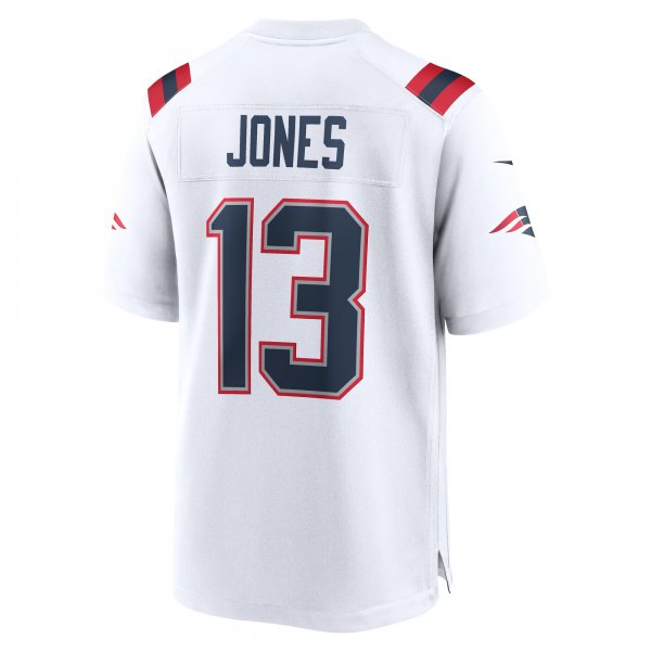 Men's New England Patriots Jack Jones Nike White Game Player Jersey