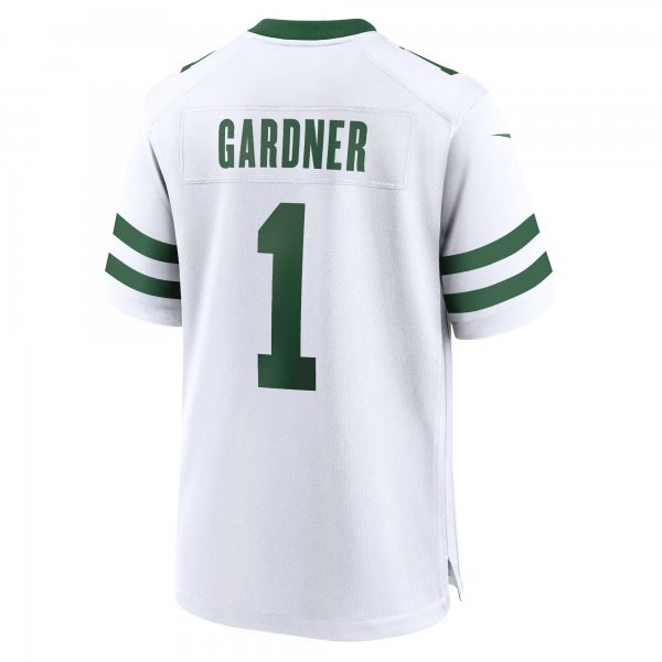 Youth New York Jets Ahmad Sauce Gardner Nike Legacy White Game Jersey