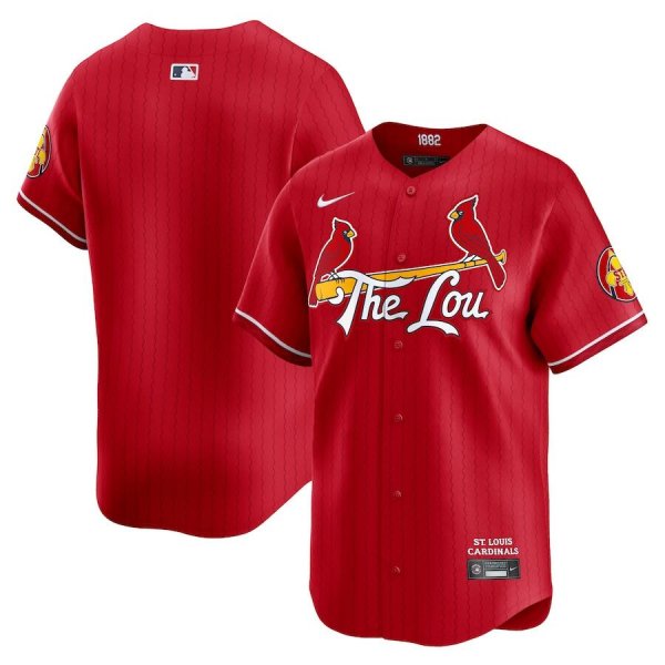 Youth St. Louis Cardinals Blank Nike Red 2024 City Connect Limited MLB Jersey