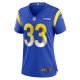 Women's Los Angeles Rams Myles Gaskin Nike  Royal  Game Jersey