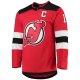 Men's New Jersey Devils Nico Hischier adidas Red Home Primegreen Player Jersey