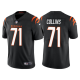 Men's Cincinnati Bengals #71 La'el Collins 2022 Black With C Patch Super Bowl LVI Vapor Limited Stitched Jersey