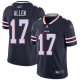 Buffalo Bills #17 Josh Allen Navy Men's Stitched NFL Limited Inverted Legend Jersey