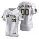 Men's Milwaukee Brewers Custom Nike White 2020 Home Jersey