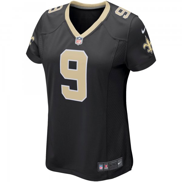 Women's New Orleans Saints Drew Brees Nike Black Game Player Jersey