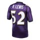 Men's Baltimore Ravens 2000 Ray Lewis Mitchell & Ness Purple Throwback Retired Player Jersey