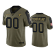 New Orleans Saints Custom Olive 2021 Salute To Service Men's Limited NFL Jersey