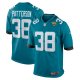 Men's Jacksonville Jaguars Riley Patterson Nike  Teal Team Game Jersey