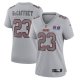 Women's #23 Christian McCaffrey San Francisco 49ers Nike Super Bowl LVIII Atmosphere Fashion Limited Jersey  Gray