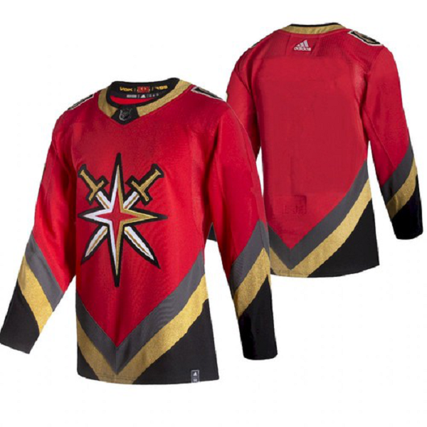 Men's Vegas Golden Knights 2021 Reverse Retro Red Team Jersey