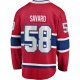 Men's Montreal Canadiens David Savard Fanatics Red Home Breakaway Player Jersey