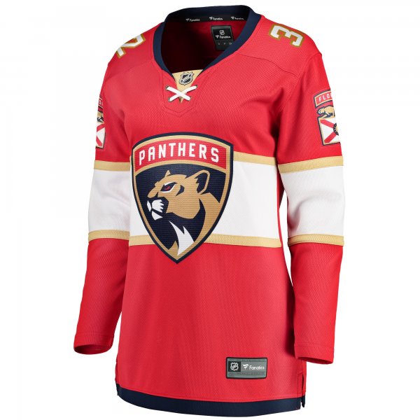 Women's Florida Panthers Lucas Carlsson Fanatics Red Home Breakaway Player Jersey