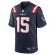 Men's New England Patriots Corliss Waitman Nike Navy Game Jersey