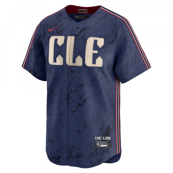 Men's Cleveland Guardians Shane Bieber Nike Navy 2024 City Connect Limited Jersey