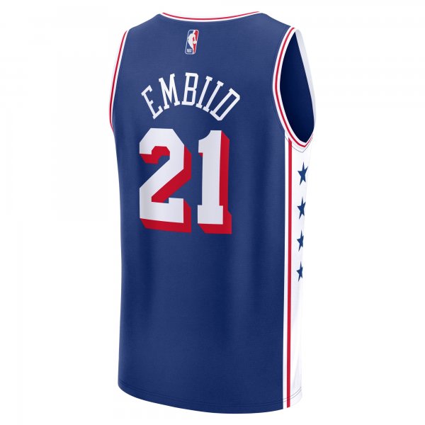 Youth Philadelphia 76ers Joel Embiid Fanatics Royal Fast Break Replica Player Jersey - Icon Edition