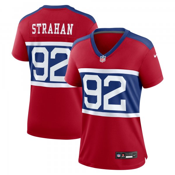 Women's New York Giants #92 Michael Strahan Nike Century Red Alternate Retired Player Game Jersey