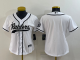 Women's Las Vegas Raiders Blank White Stitched Baseball Cool Base Jersey