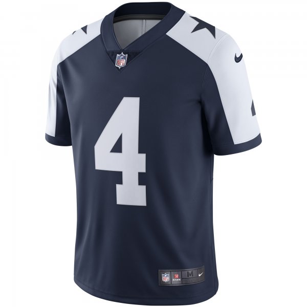 Men's Dallas Cowboys Dak Prescott Nike Navy Alternate Vapor Limited Jersey