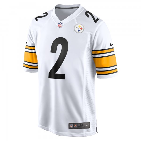 Men's Pittsburgh Steelers Justin Fields Nike White  Game Jersey