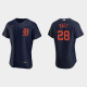 Men's Detroit Tigers #28 Javier Baez Navy MLB Jersey