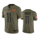 Washington Commanders Carson Wentz #11 Olive 2022 Salute To Service Limited Jersey