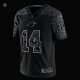 Men's Carolina Panthers Sam Darnold Nike Black RFLCTV Limited Jersey