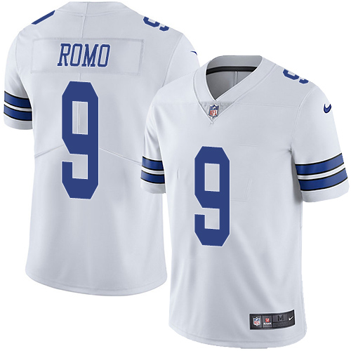 Nike Dallas Cowboys #9 Tony Romo White Youth Stitched NFL Vapor Untouchable Limited Jersey