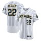 Men's Milwaukee Brewers Christian Yelich Nike White Team Alternate Player Jersey