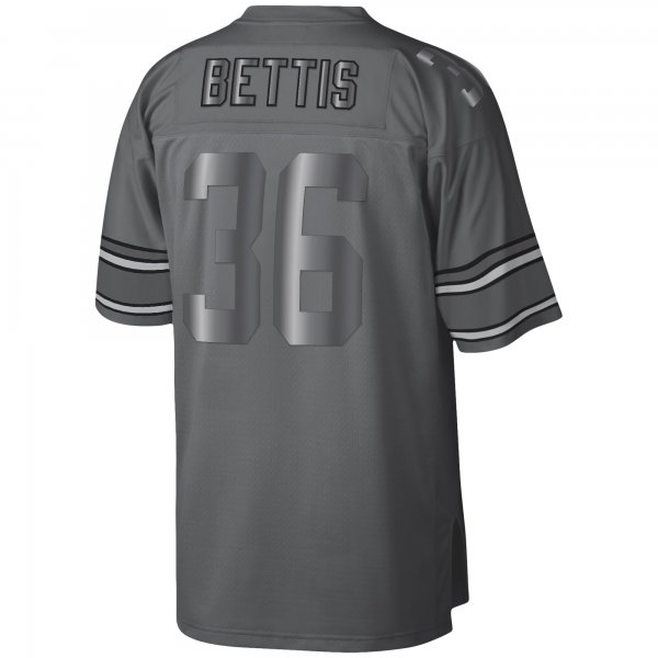 Men's Pittsburgh Steelers Jerome Bettis Mitchell & Ness Charcoal 1996 Retired Player Metal Legacy Jersey