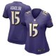 Women's Baltimore Ravens Nelson Agholor Nike Purple Game Jersey