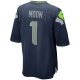 Men's Seattle Seahawks Warren Moon Nike College Navy Game Retired Player Jersey