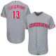 Cincinnati Reds #13 Dave Concepcion Grey Flexbase Collection Stitched MLB Jersey