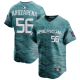 Men's National League #56 Randy Arozarena Nike 2023 MLB All-Star Game Pick-A-Player Limited Teal Jersey