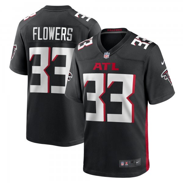 Men's Atlanta Falcons Tre Flowers Nike  Black Team Game Jersey