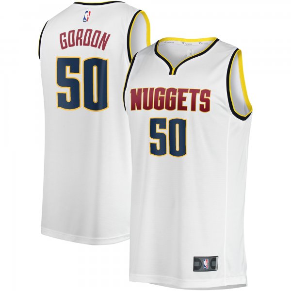 Youth Denver Nuggets Aaron Gordon Fanatics White Fast Break Player Jersey - Association Edition