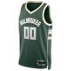 Men's Milwaukee Bucks Nike Hunter Green 2021/22 Diamond Swingman Custom Jersey - Icon Edition