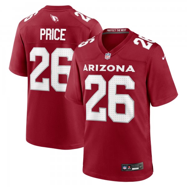 Men's Arizona Cardinals Bobby Price Nike  Cardinal Team Game Jersey