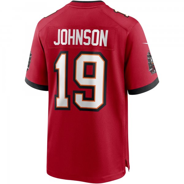 Men's Tampa Bay Buccaneers Keyshawn Johnson Nike Red Game Retired Player Jersey