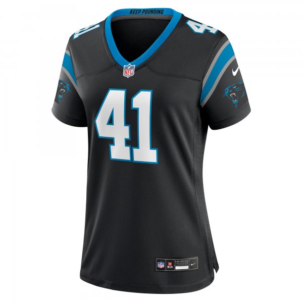 Women's Carolina Panthers Claudin Cherelus Nike  Black Team Game Jersey