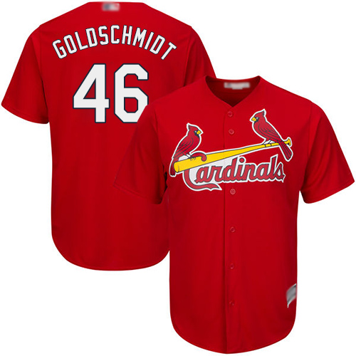 St. Louis Cardinals #46 Paul Goldschmidt Red New Cool Base Stitched MLB Jersey