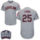 Cleveland Indians #25 Jim Thome Grey Flexbase Collection 2016 World Series Bound Stitched MLB Jersey