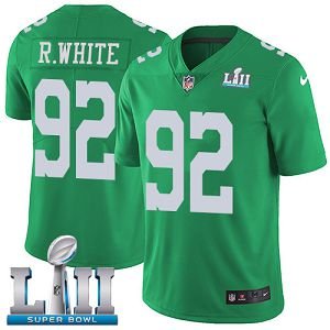 Youth Nike NFL Philadelphia Eagles #92 Reggie White Limited Green Rush Vapor Untouchable Super Bowl LII Jersey